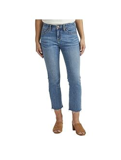 Women's Ruby Mid Rise Straight Crop Jeans