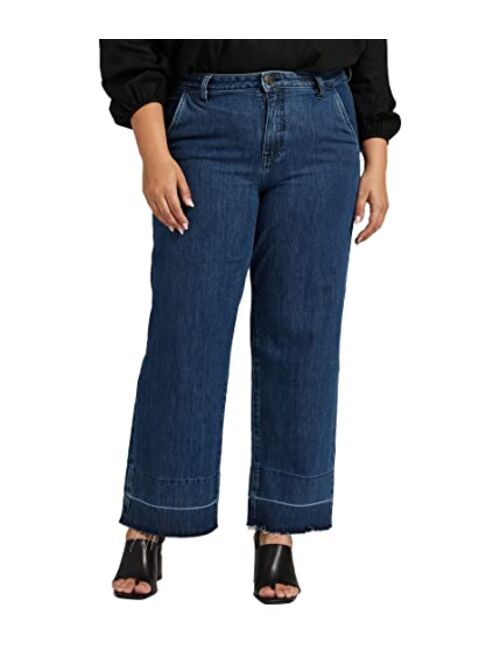 Jag Jeans Women's Plus Size Sophia High Rise Wide Leg Jeans
