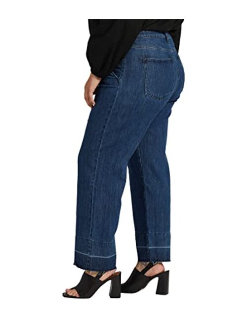Jag Jeans Women's Plus Size Sophia High Rise Wide Leg Jeans