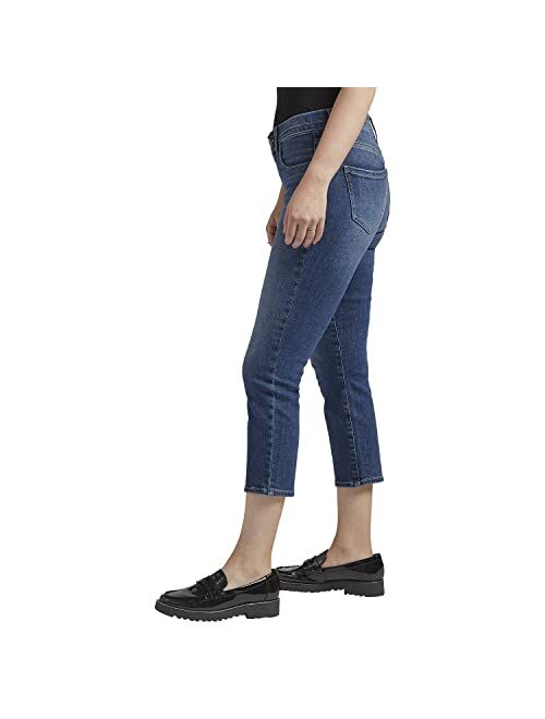 Jag Jeans Women's Petite Maya Mid Rise Capri Jeans