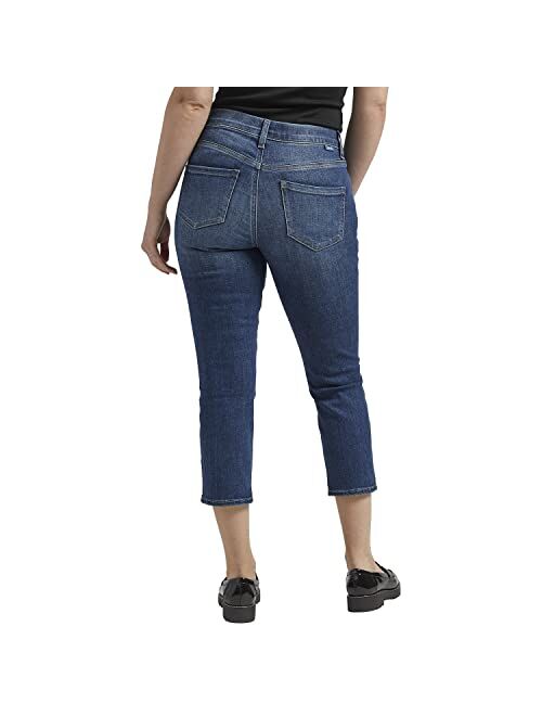 Jag Jeans Women's Petite Maya Mid Rise Capri Jeans