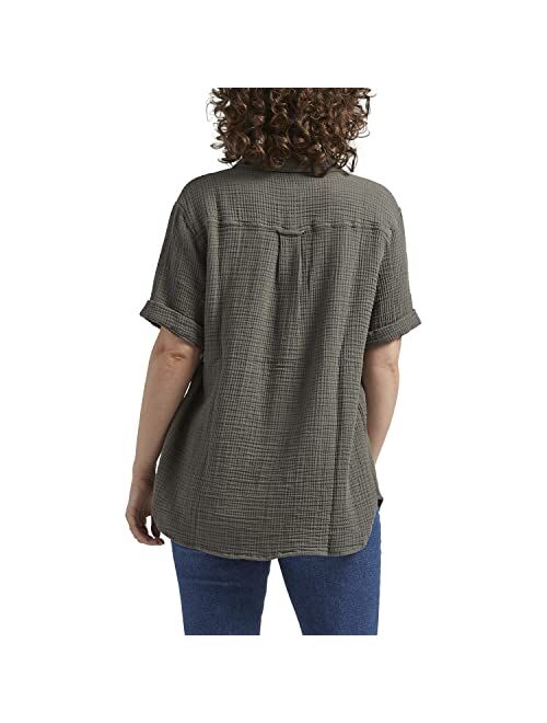 Jag Jeans Women's Textured Short-Sleeve Shirt