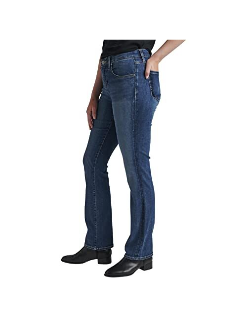 Jag Jeans Women's Petite Eloise Mid Rise Boocut Jeans