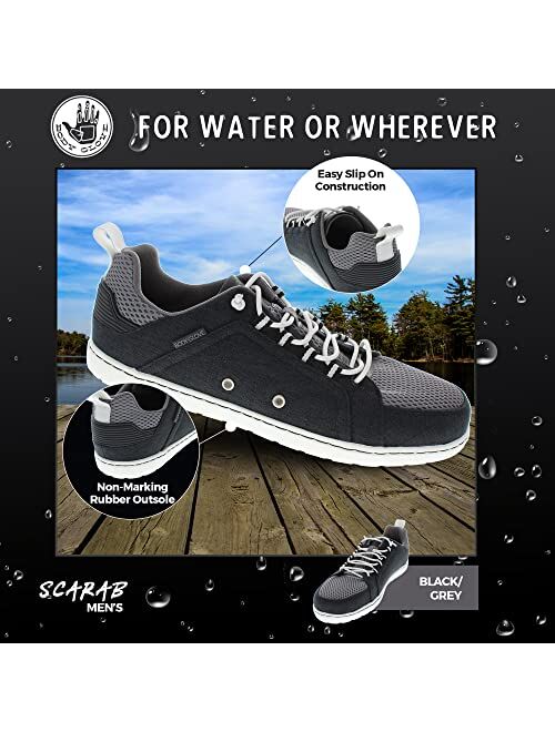 Body Glove Water Shoes Scarab Mens Casual Shoes Boat Shoes Mens Water Shoes Fishing Shoes Beach Shoes Men Comfortable Mens Shoes Men Casual Shoes Slip on Boat Shoes Men