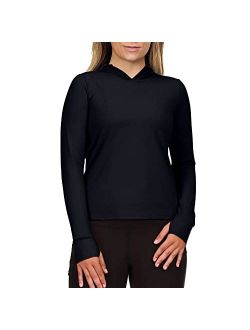 Womens Active Hoodie Fashion Athletic Pullover Long Sleeve Ultra Soft Lightweight Fitness Top