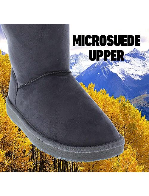 Body Glove Fireside Womens Boots | Winter Boots - Fur Lined Snow Boots, Indoor/Outdoor Boot Slipper, Lightweight and Cozy slipper