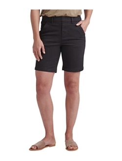 Women's Petite Maddie Mid Rise 8" Pull-on Short