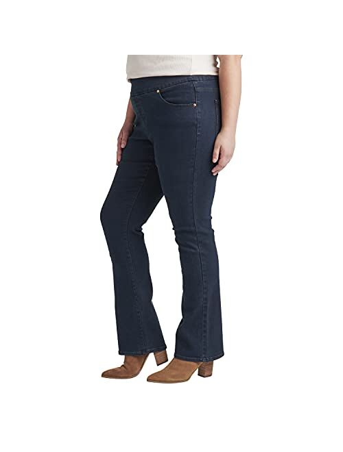 Jag Jeans Women's Plus Size Paley Mid Rise Bootcut Pull-on Jeans