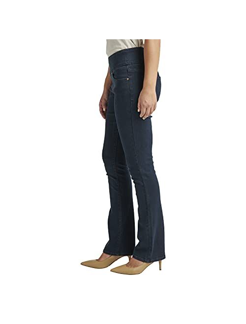 Jag Jeans Women's Petite Paley Mid Rise Bootcut Pull-on Jeans