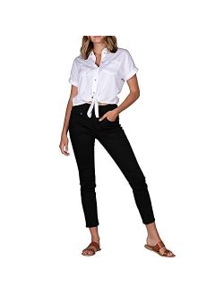 Women's Petite Nora Mid Rise Skinny Pull-on Jeans