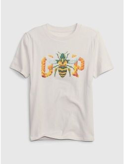 Raku Inoue Kids 100% Organic Cotton Logo T-Shirt