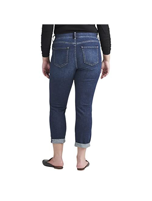 Jag Jeans JAG Women's Plus Size Carter Mid Rise Girlfriend Jeans