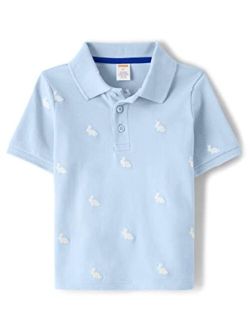 Boys' and Toddler Embroidered Short Sleeve Polo Shirt