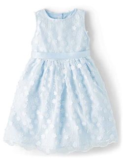 Girls' One Size and Toddler Embroidered Sleeveless Dress