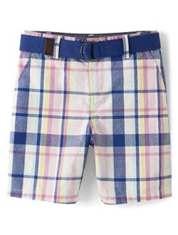 Boys' and Toddler Belted Chino Shorts