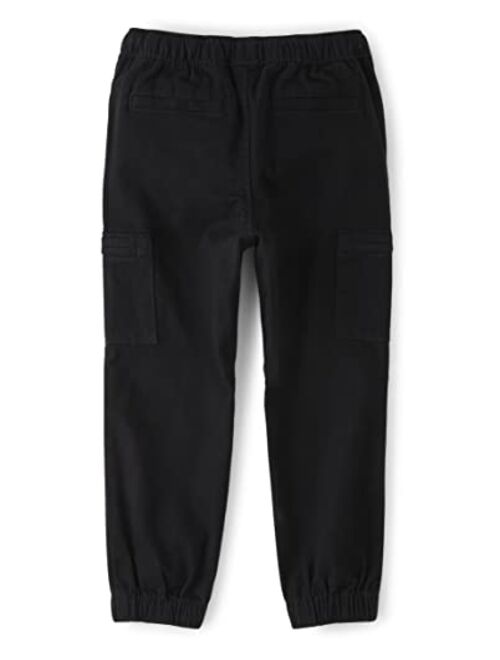Gymboree Boys' and Toddler Woven Pull on Cargo Jogger Pants