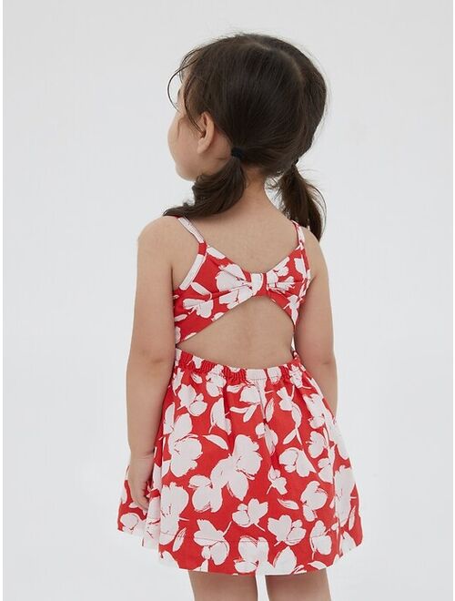 Gap Baby Strappy Button-Up Floral Dress