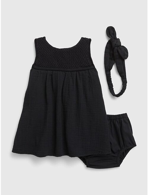 Gap Baby Crochet Dress Set