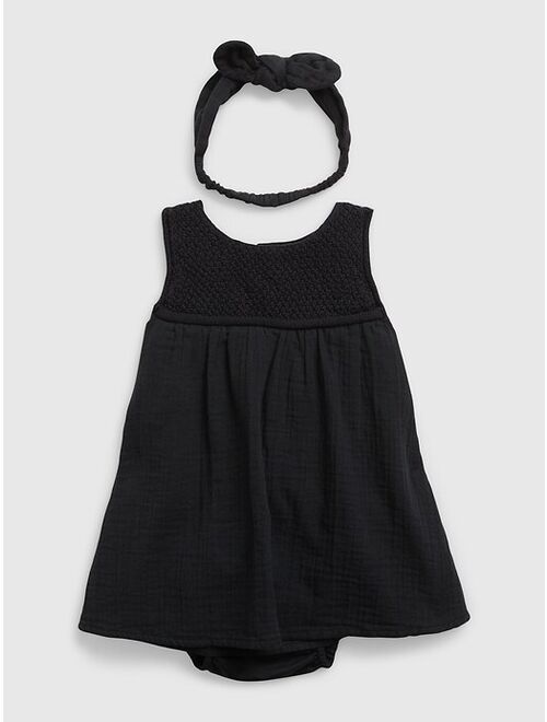 Gap Baby Crochet Dress Set