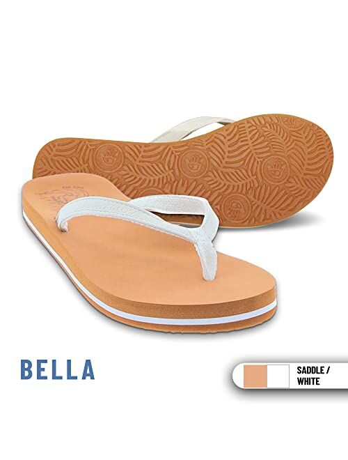 Body Glove Bella Sandals - Women's Sandals, Beach Flip Flops for Women, Women's Pool Shoes, Boat Shoes, Beach Essentials, Beach Sandals for Women