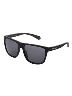 Men's Dune Polarized Square Sunglasses, Black, 57 mm