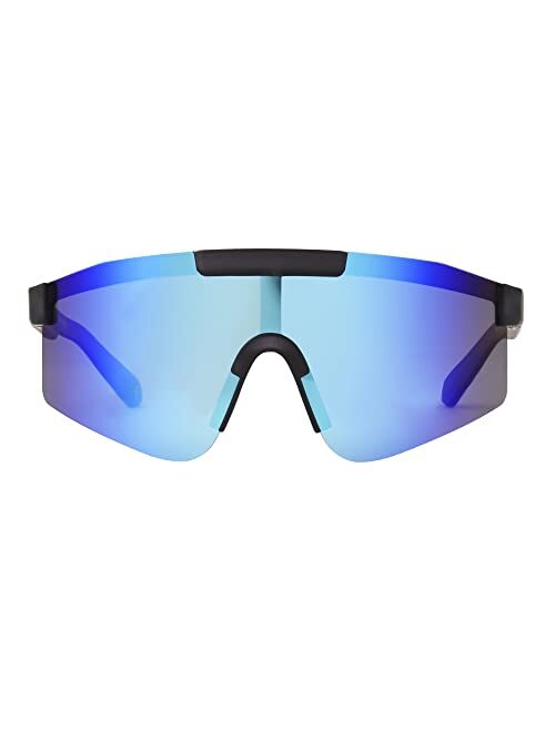 Body Glove Men's Peak Polarized Shield Sunglasses, Grey, 139 mm