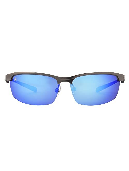 Body Glove Men's Cruise Polarized Blade Sunglasses, Gunmetal, 64 mm