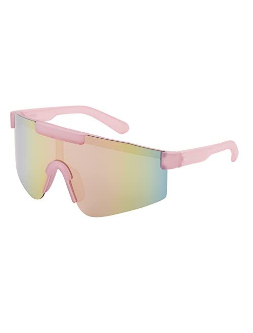 Body Glove Women's Aqua Polarized Shield Sunglasses, Pink, 139 mm