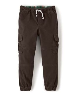 Boys and Toddler Woven Pull On Cargo Jogger Pants