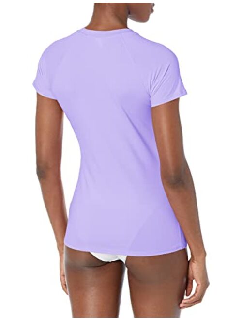 Body Glove Women's Standard Smoothies in-Motion Solid Short Sleeve Rashguard with UPF 50
