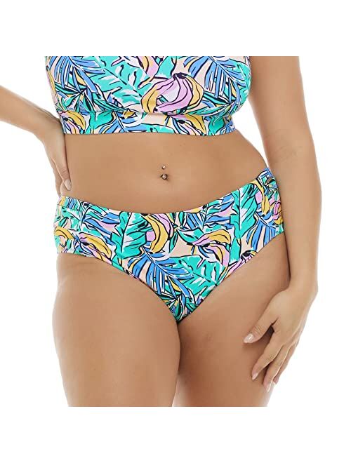 Body Glove Women's Retro High Waist Bikini Bottom Swimsuit