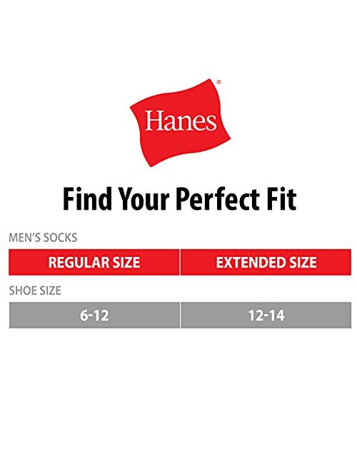 Hanes Men's Socks, X-Temp Performance Crew Socks, 6-Pack