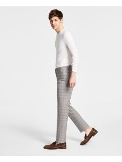 Men's Modern-Fit TH Flex Stretch Plaid Dress Pants