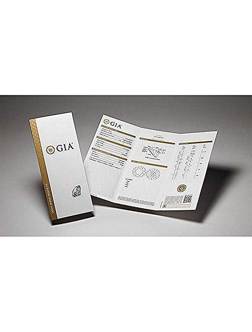 Houston Diamond District 1-3 Carat 14K White Gold GIA Certified Princess Cut Diamond Earrings Screw Back Premium Collection (G-H Color, SI1-SI2 Clarity)