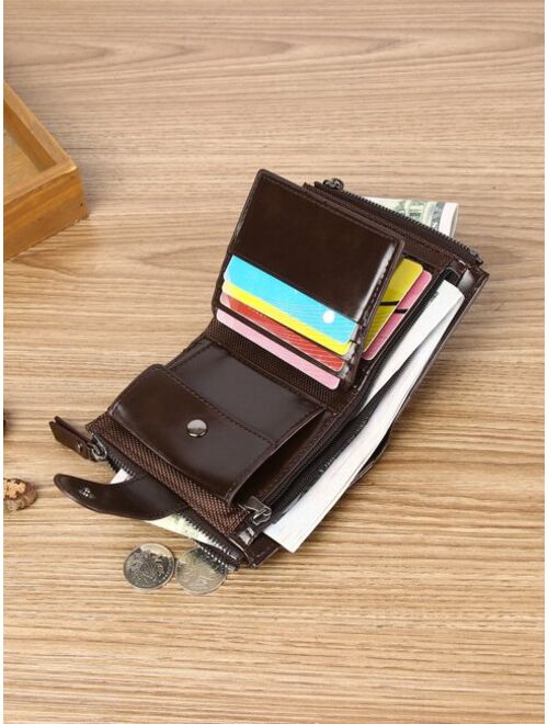 Wcarno Bags Men Letter Graphic Small Wallet