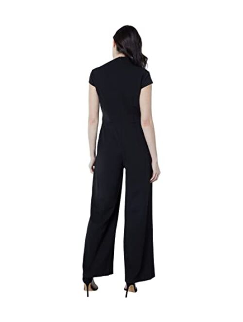 Maggy London Women's High Neck Jumpsuit Workwear Office Occasion Event Guest of