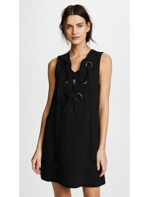 English Factory Women's Lace Up Front Dress