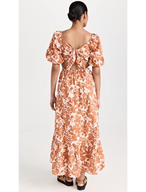 English Factory Women's Floral Print Maxi Dress