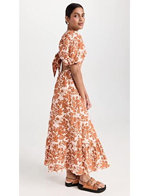 English Factory Women's Floral Print Maxi Dress