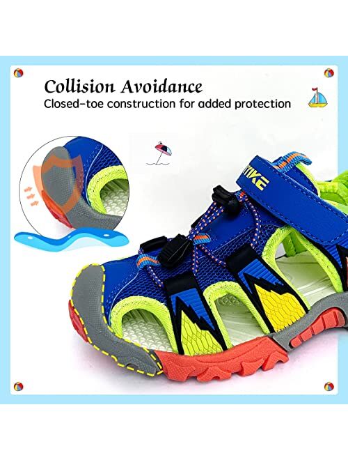 VITUOFLY Kids Sandals Boys Outdoor Hiking Sports Sandal Girls Pool Beach Shoes Summer Water Shoe Sneakers