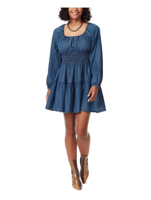 SAM EDELMAN Women's Lora Cotton Smocked Bustier Pullover Dress