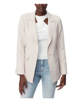 Women's Notch-Collar Long-Sleeve Tapered Blazer