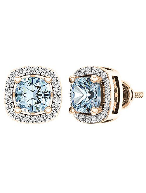 Dazzlingrock Collection 0.30 Carat (ctw) 10K Gold Round Diamond Removable Jackets For Stud Earrings 1/3 CT