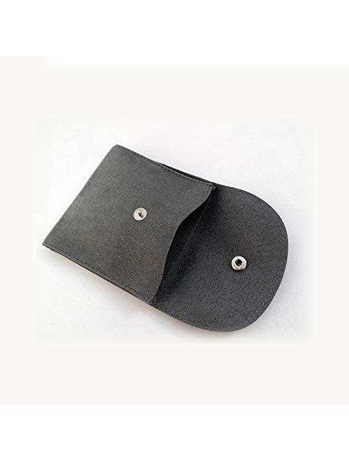 Jascina 1.40 Carat Black Diamond Earrings Jackets For 6 MM(2.00 Carat Total Weight) 14K Rose Gold Halo Stud Solitaire