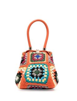 la milanesa crochet-design single-handle bag