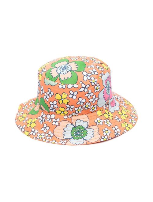 Stella McCartney Kids floral-print bucket hat