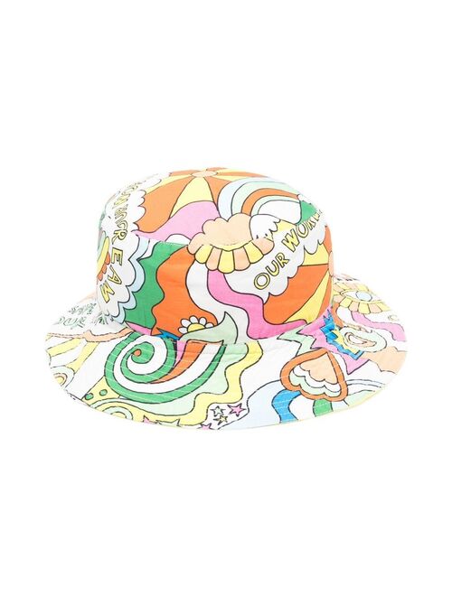 Stella McCartney Kids graphic-print bucket hat