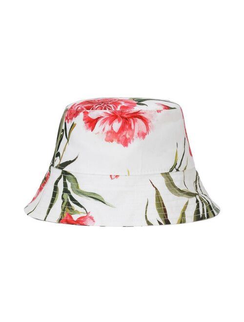 Dolce & Gabbana Kids all-over floral-print bucket hat