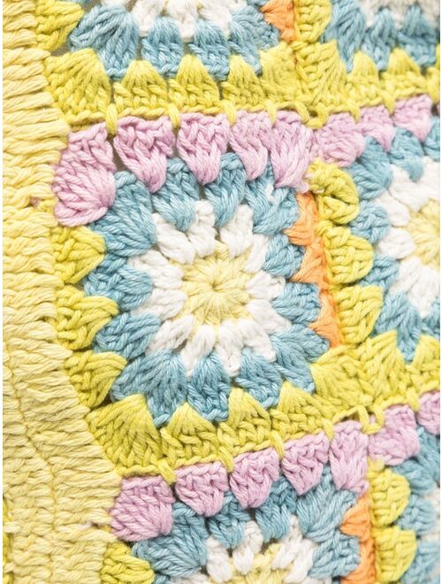 ALEMAIS crochet-knit tote bag