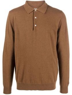 Luxe cashmere polo jumper